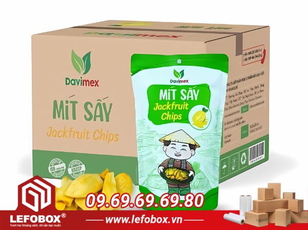 Thùng carton đựng mít sấy